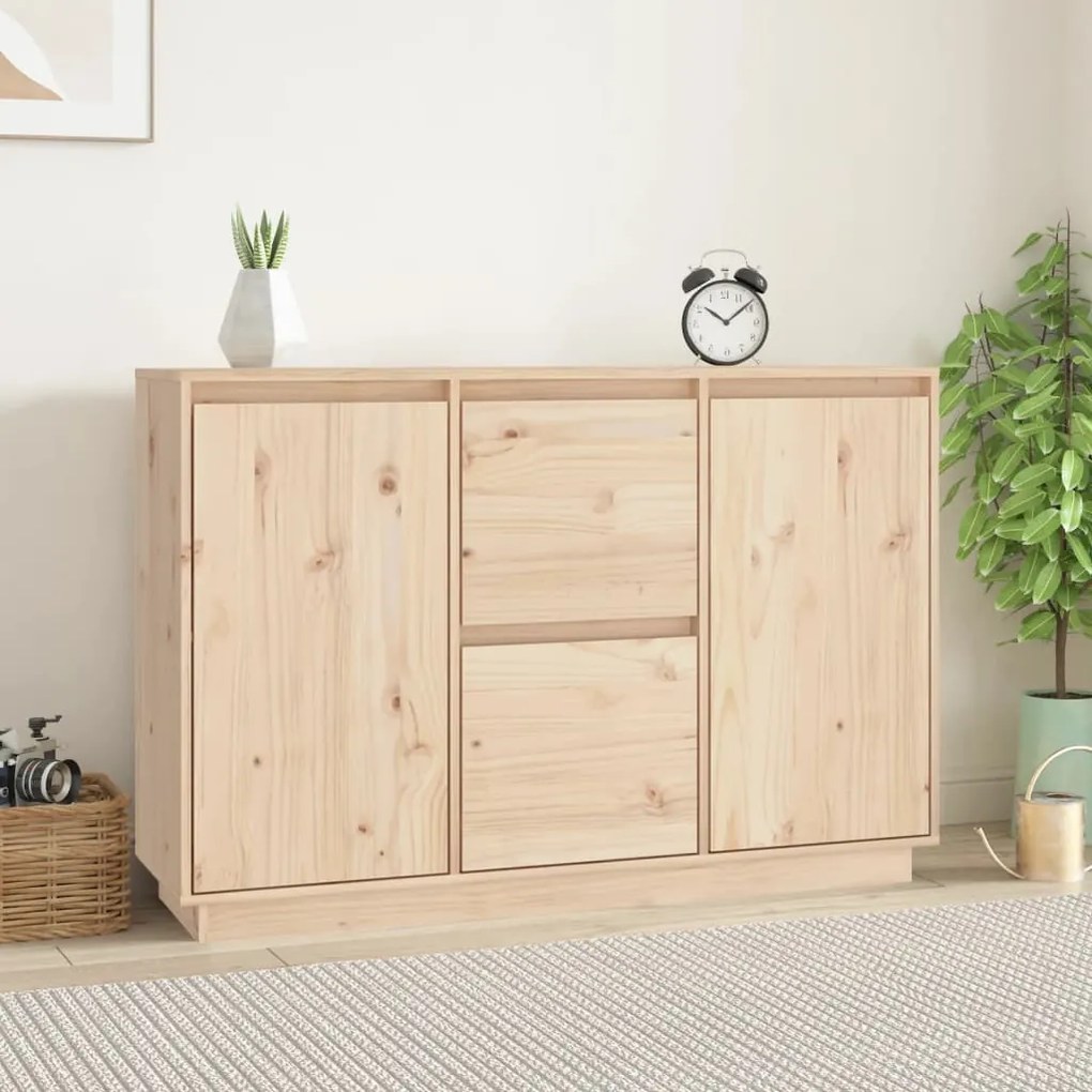 814309 vidaXL Servantă, 111x34x75 cm, lemn masiv de pin