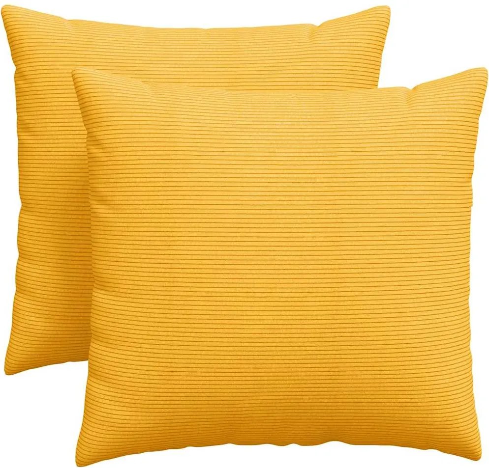 vidaXL Perne pentru canapea 2 pcs Galben Deschis 45 x 45 cm