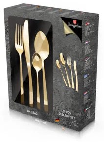 Set tacamuri 24 piese Berlinger Haus, auriu lucios BH 2640