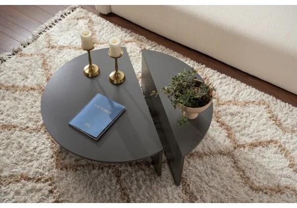 SET 2x măsuță de cafea ORION antracit