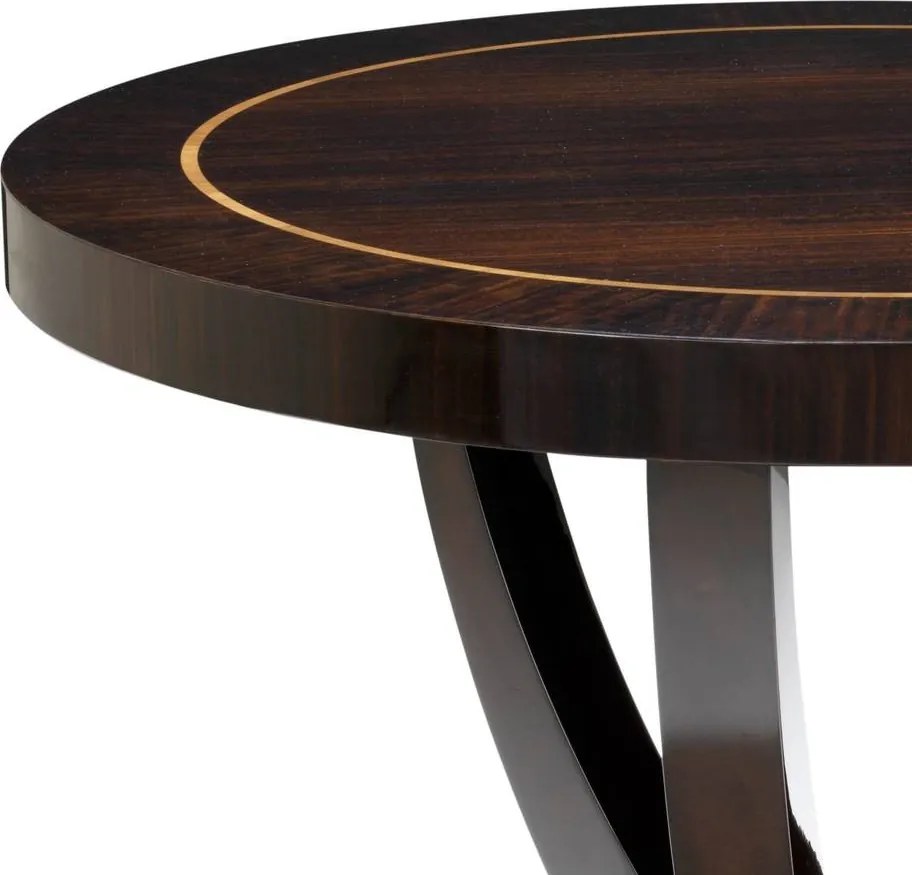 Masa design LUX din lemn de mahon Umberto 100x76cm 109526 HZ