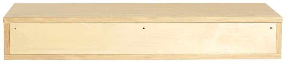 Noptieră în culoare naturală cu rafturi cu aspect de lemn de stejar Farsta – Woodman