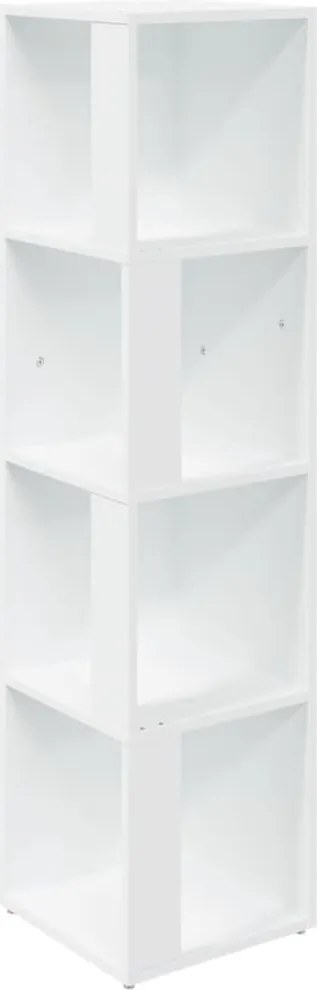 vidaXL Dulap de colț, alb, 33x33x132 cm, PAL