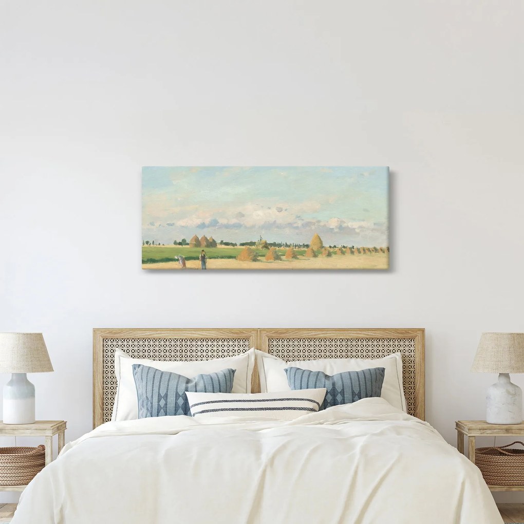 Tablou - Camille Pissarro, Landscape, Ile de France, reproducere (120x50 cm)