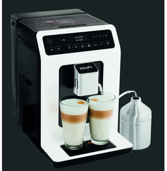 Espressor automat cu recipient pentru lapte EVIDENCE 1450W/230V alb
