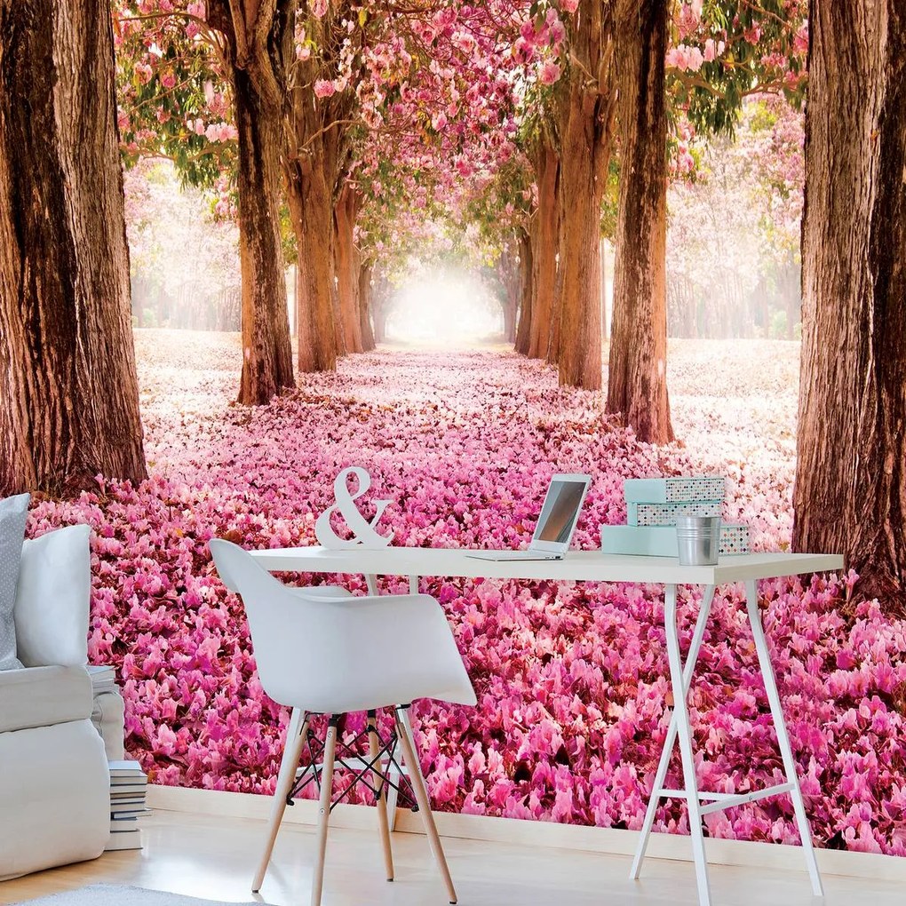 Fototapet - Alee florală (152,5x104 cm)