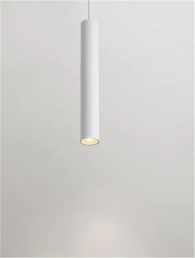 Pendul tubular design modern minimalist SEAWAVE, alb