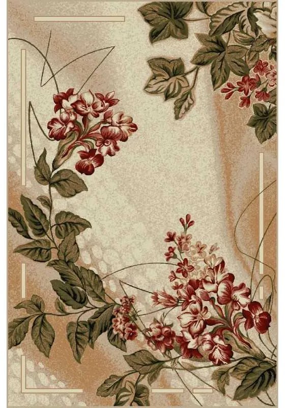 Covor modern cu flori 1511-110 Selectează mărime: 080 X 150