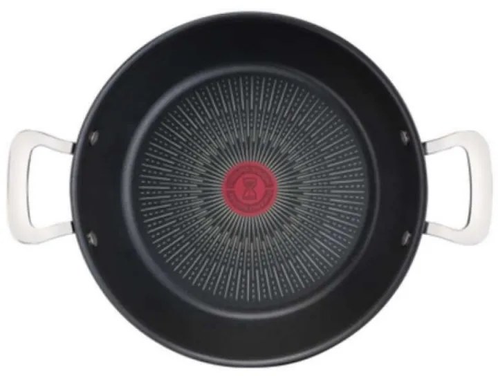 Tigaie wok Tefal G2557172 SHAL26CV M UNLIMITED, 26 cm, Capac, Acoperire antiaderenta, Thermo-Signal, Inductie, Negru