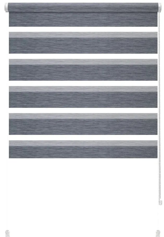 Jaluzea gri antracit zi/noapte 42,5x150 cm Zebra Silvalin – Gardinia