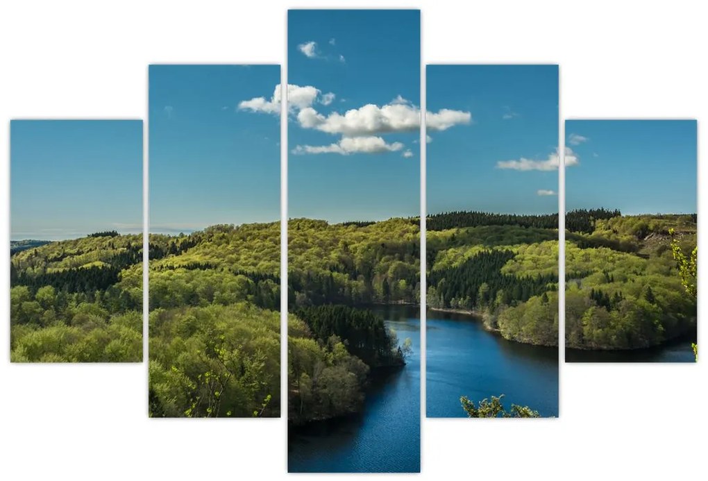 Tablou - Lac montan (150x105 cm)