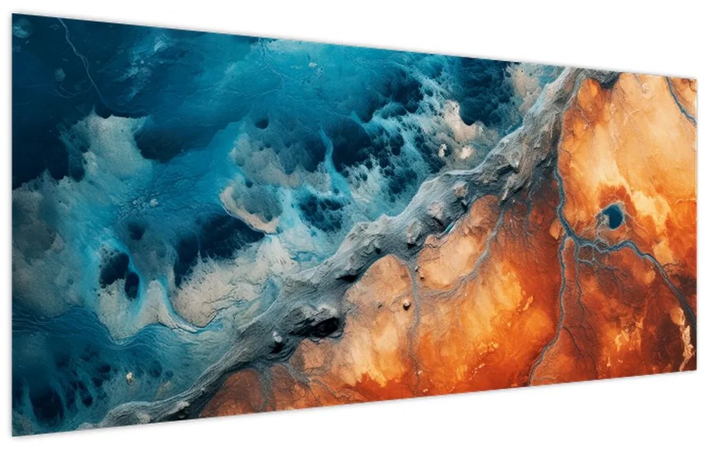 Tablou - Apă și foc (120x50 cm)