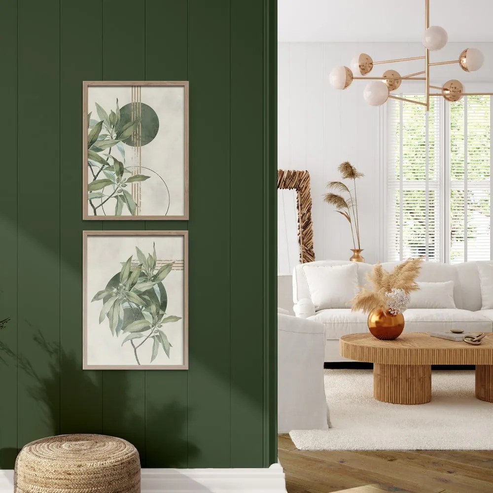 Tablouri 2 buc. 30x40 cm Green – Styler
