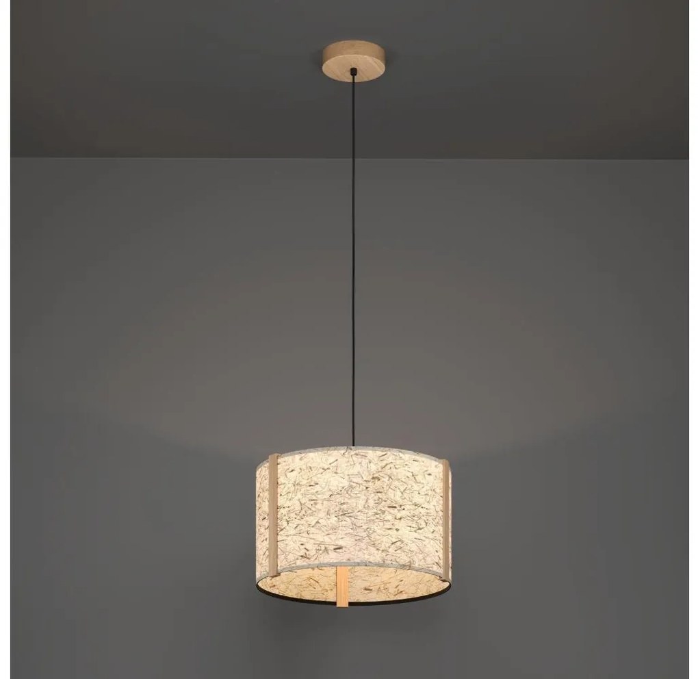 Lustră pe cablu Eglo 390323 HONTONGAS 1xE27/25W/230V bej