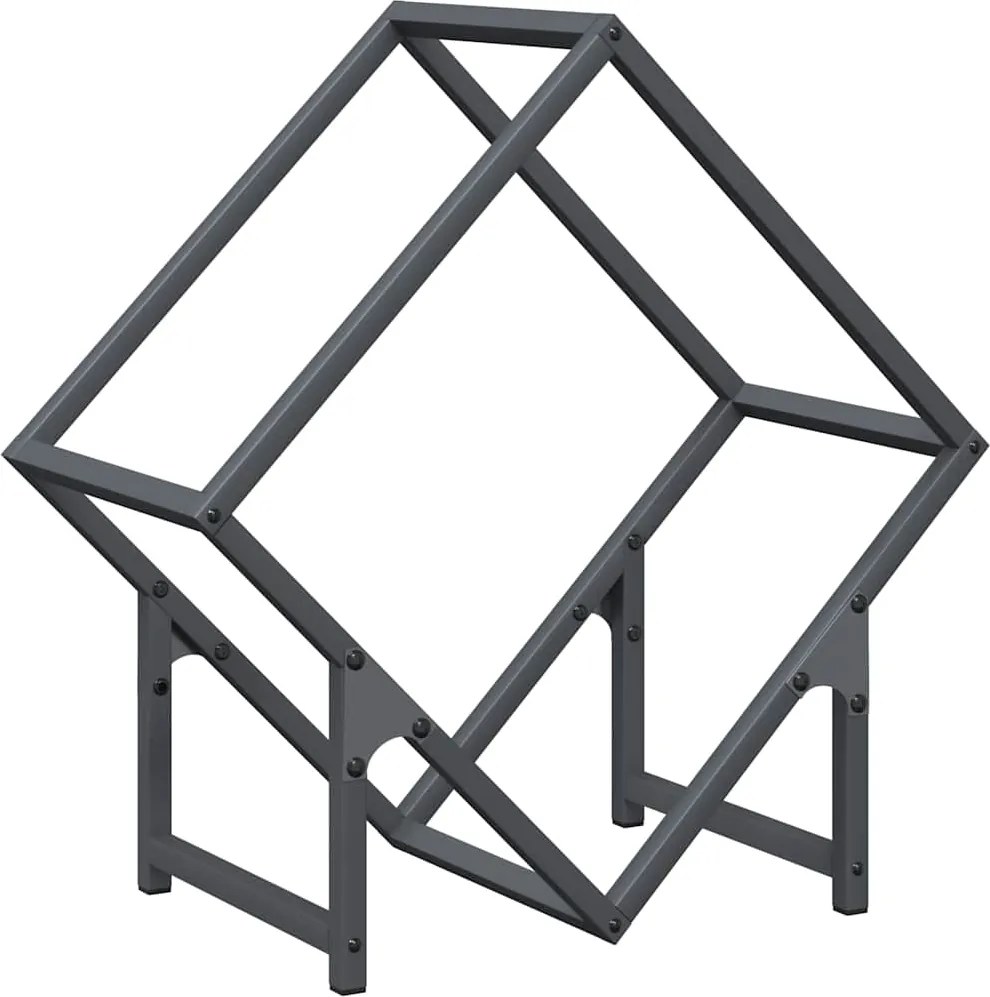 vidaXL Suport pentru lemne de foc Antracit Oțel laminat la rece