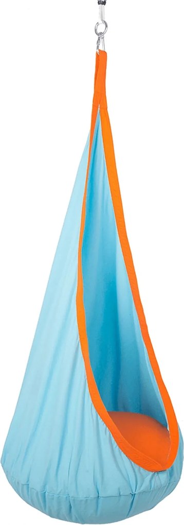 Balansoar gradina SIESTA TYP 1, albastru/portocaliu, bumbac, 60x70x150