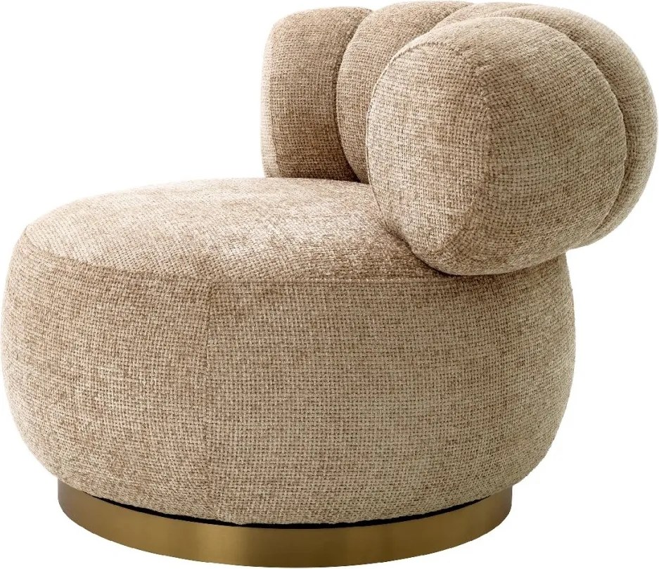 Fotoliu pivotant design elegant LUX Phedra, Lyssa sand