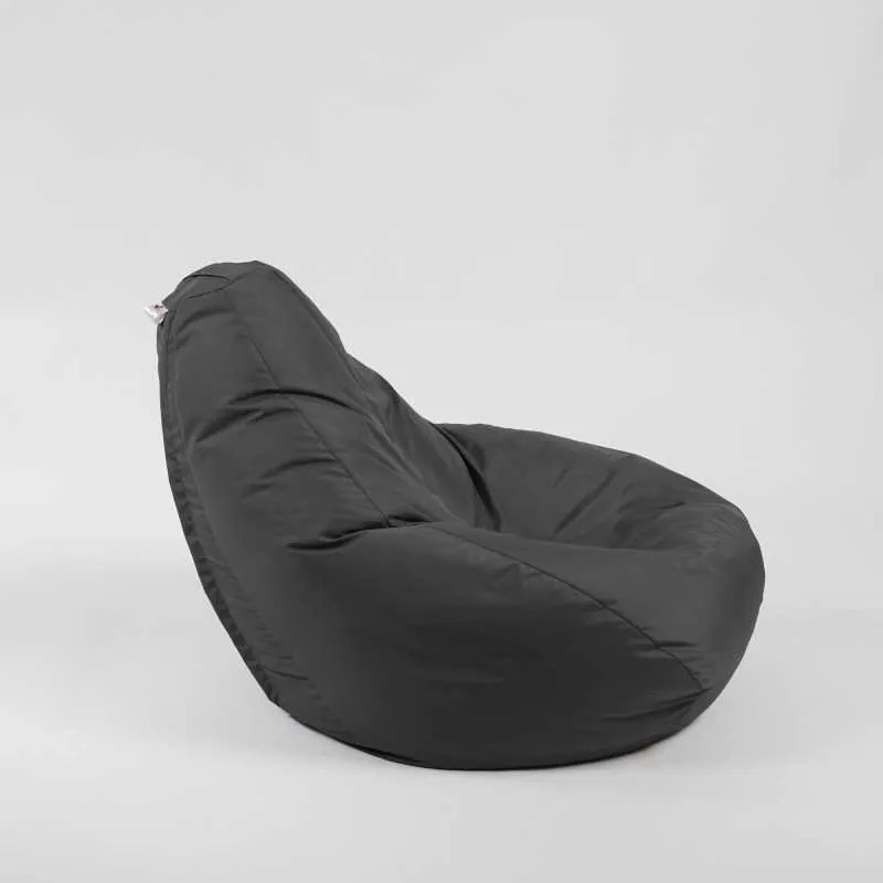 Fotoliu Nirvana Hobbit Pufrelax, Material Impermeabil - Gri inchis