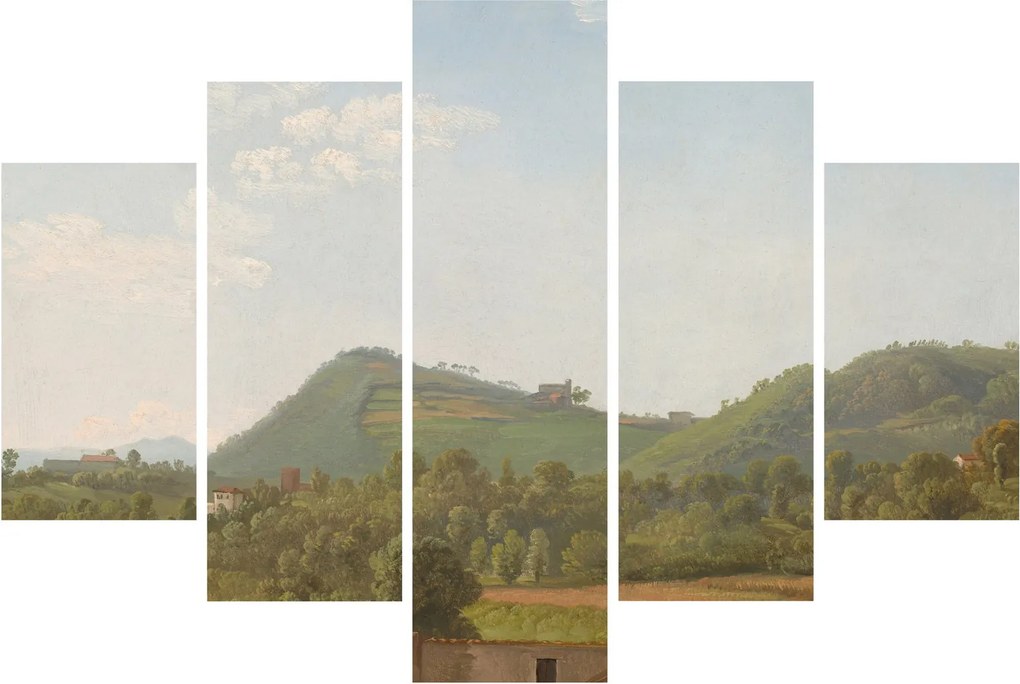 Tablou - Simon Denis,  View Near Naples, reproducere (150x105 cm)