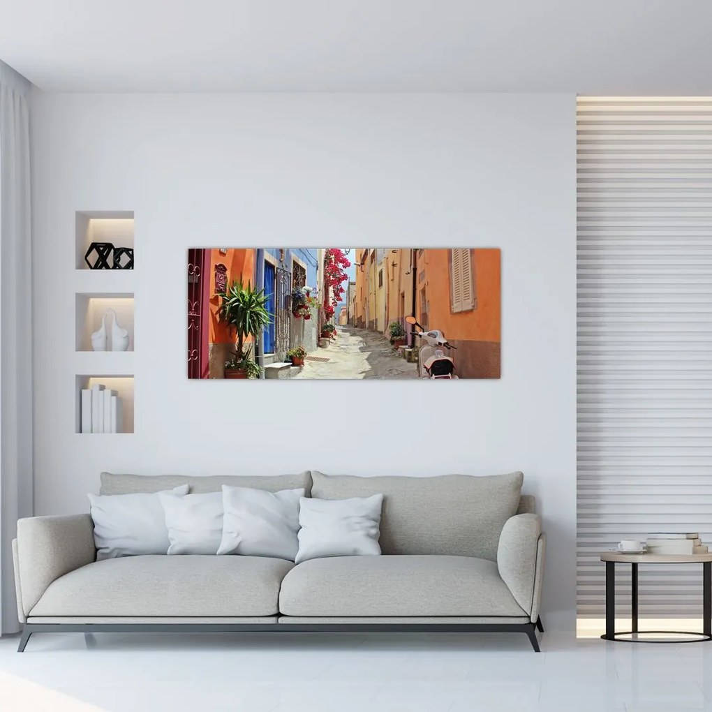 Tablou cu strada din Sardinia (120x50 cm)