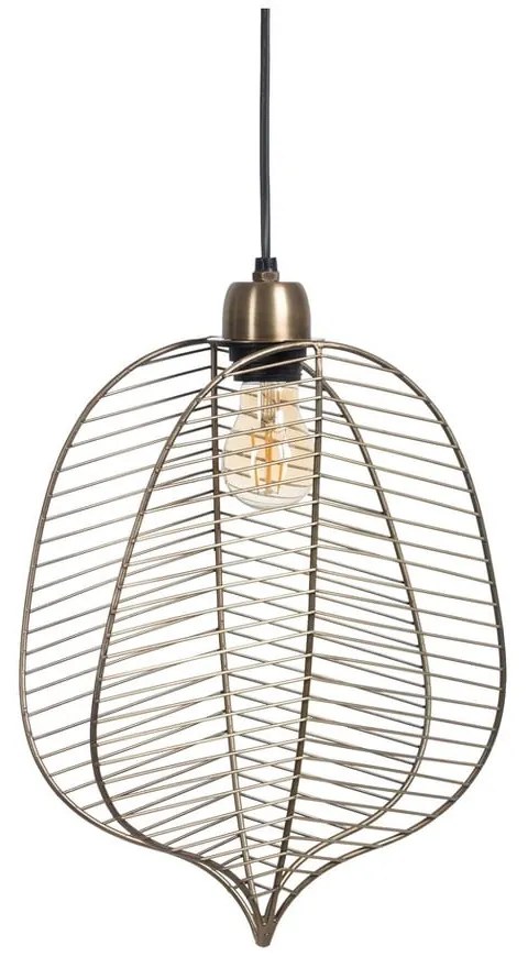 Lustră aurie cu abajur din metal – Ixia