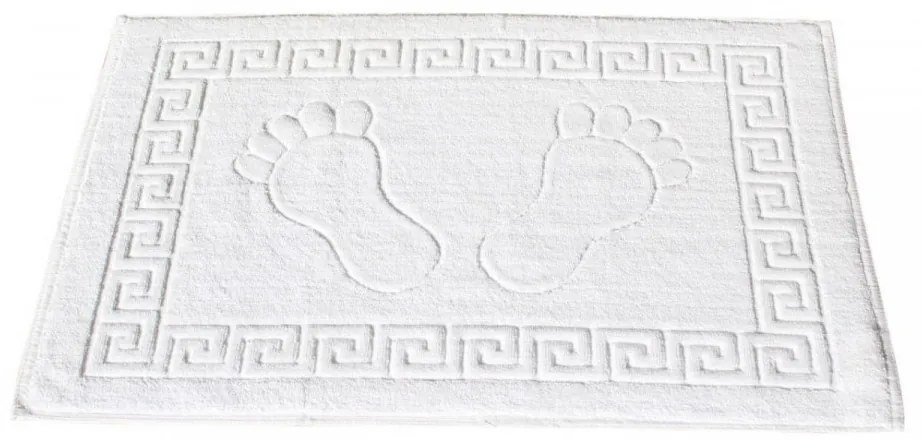 Set 2 prosoape pentru picioare Hotel Line, Bedora, 50 x 70 cm, 100% bumbac cardat, 650 gr/mp, alb