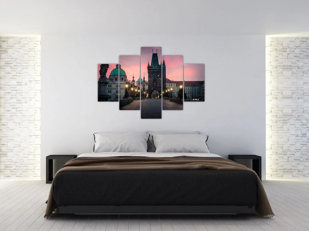 Tablou - Pe podul lui Carol,Praga (150x105 cm)