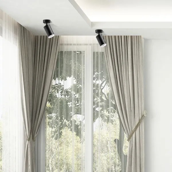 Spot pentru baie LED RGBW dimabil TURYN 1xGU10/4,8W/230V IP44, negru