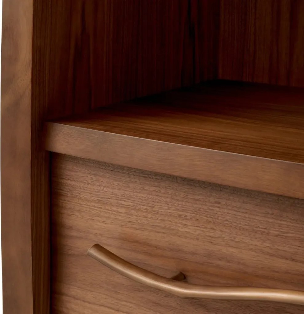 Vitrina design LUX, Furnir de nuc, Charford