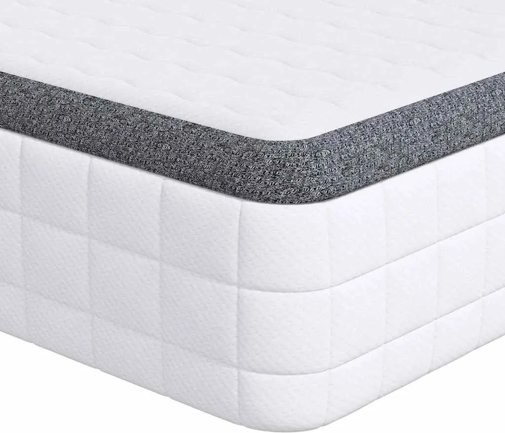 vidaXL Saltea Alb și gri 100 x 200 cm S Springs Bonell