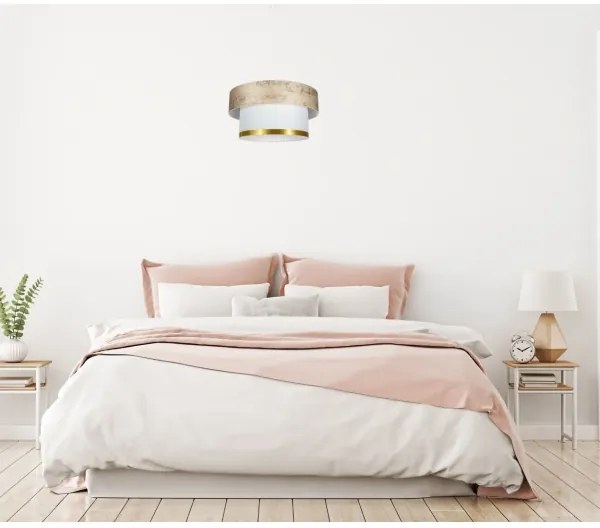 Lustră pe cablu RESSA 1xE27/60W/230V auriu