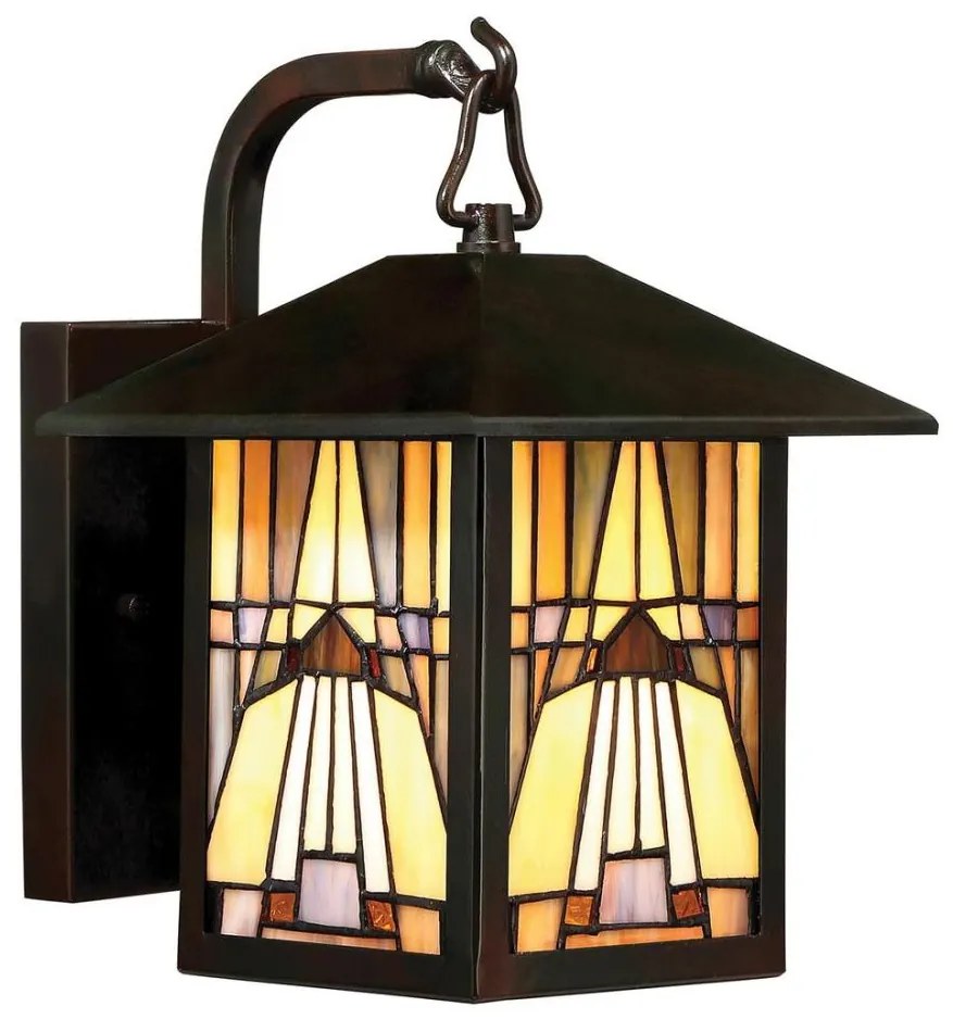 Elstead QZ-INGLENOOK2-S - Aplica de perete pentru exterior INGLENOOK 1xE27/60W/230V IP44