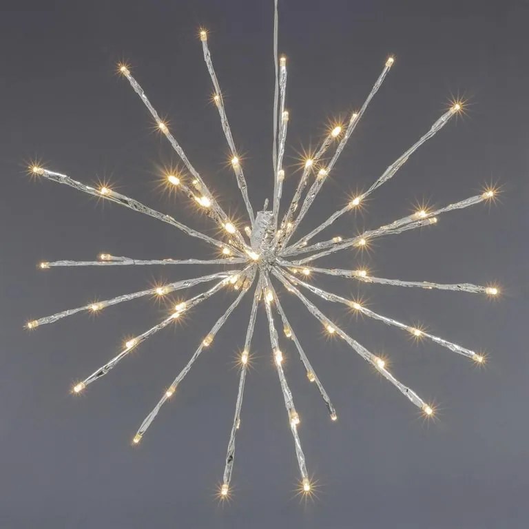 Iluminat de Crăciun 80 LED - ploaie de meteoriți, alb cald