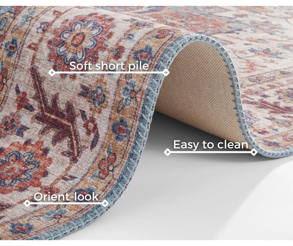 Covor Nouristan Anthea, 200 x 290 cm, roșu - albastru