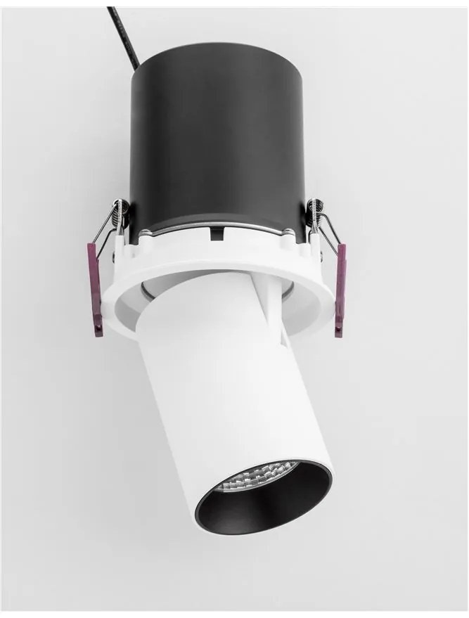 Spot LED incastrabil ajustabil design modern PIN alb