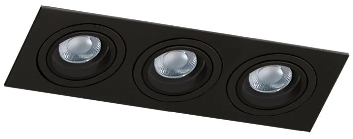 Spot incastrat tavan/plafon CARO 3 S negru