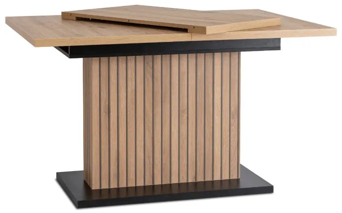 JAKS Masă extensibilă 130 - 180 cm stejar artisan negru Giant
