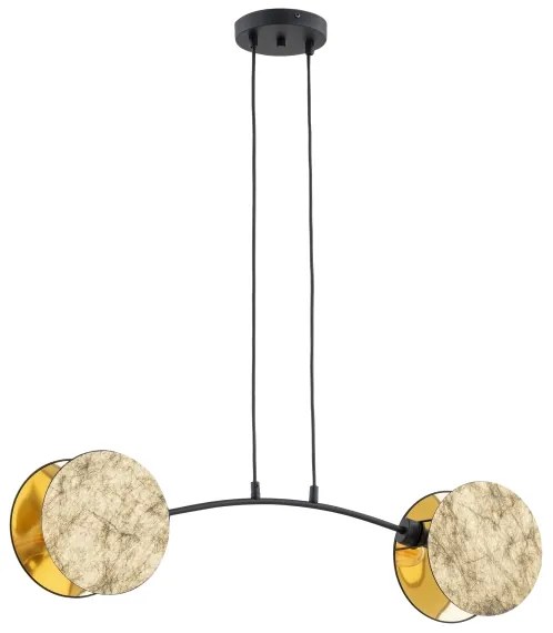 Lustră pe cablu MOTIF 2xE27/15W/230V auriu