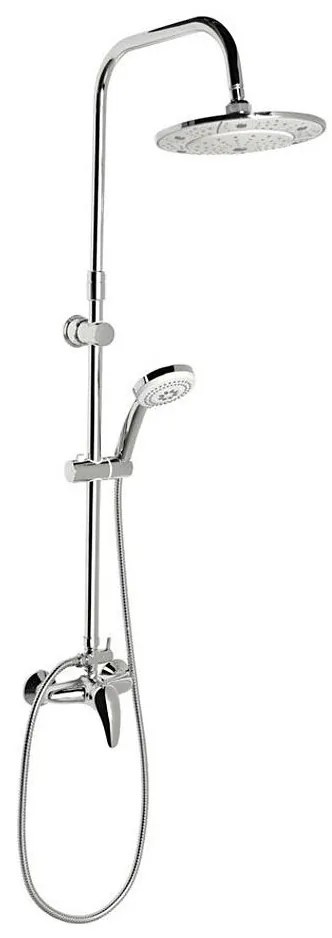 Aqualine - Set de duș KASIOPEA cu baterie, crom lucios
