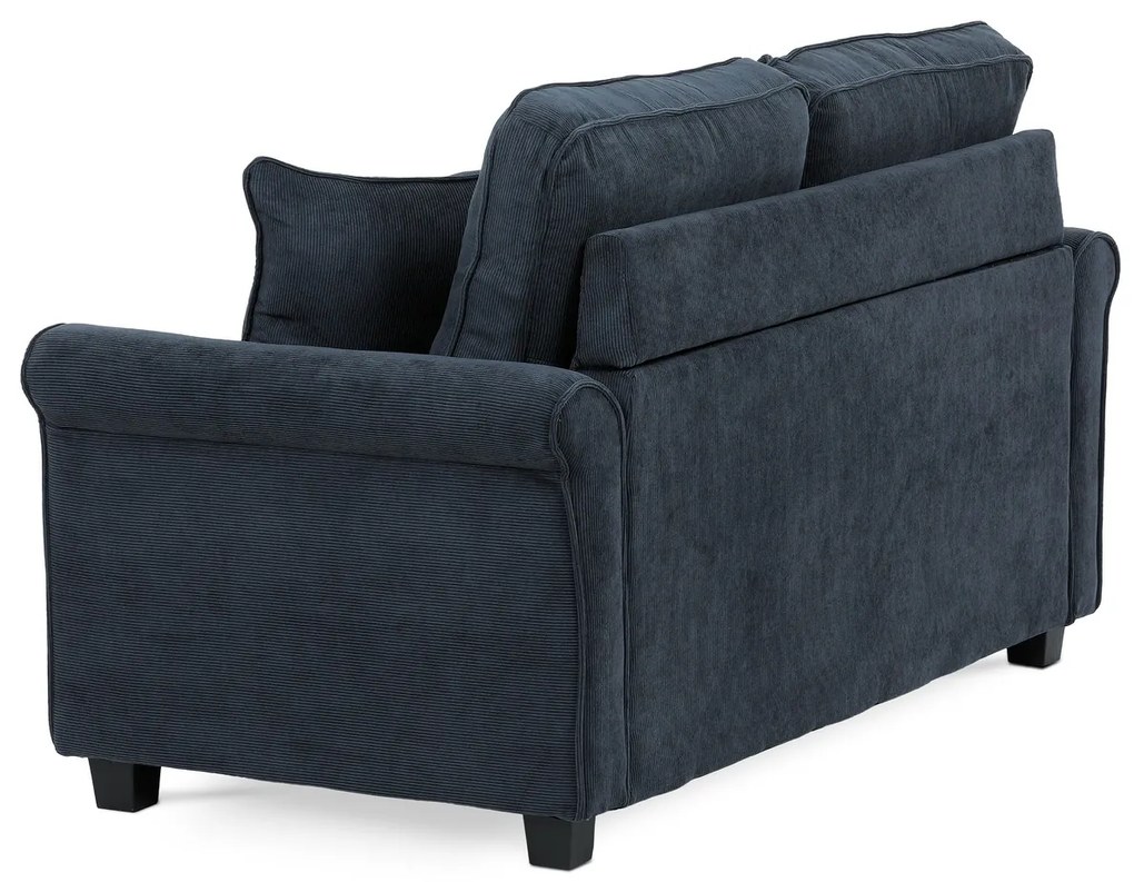 Canapea cu două locuri ASB-4170 BLUE2, manșetă,albastră