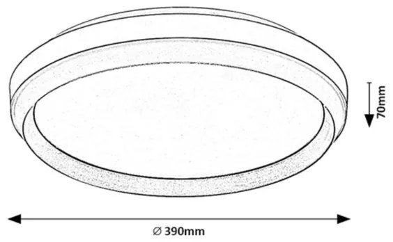 Rabalux 71159 - Plafonieră LED FONTANA LED/24W/230V 3000K