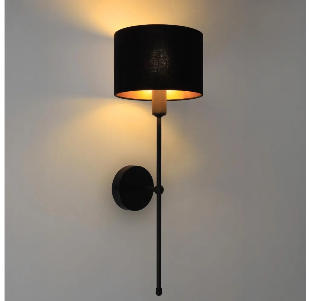 Aplica de perete MADELA 1xE14/40W/230V, neagră