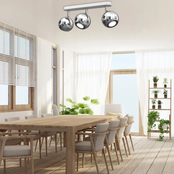 Spot COMET 3xGU10/8W/230V alb/crom lucios