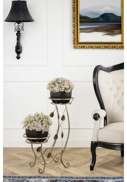 Suport de flori 70x50 cm auriu