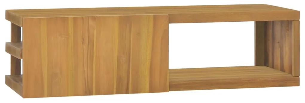 338257 vidaXL Dulap pentru baie de perete, 110x40x30 cm, lemn masiv de tec