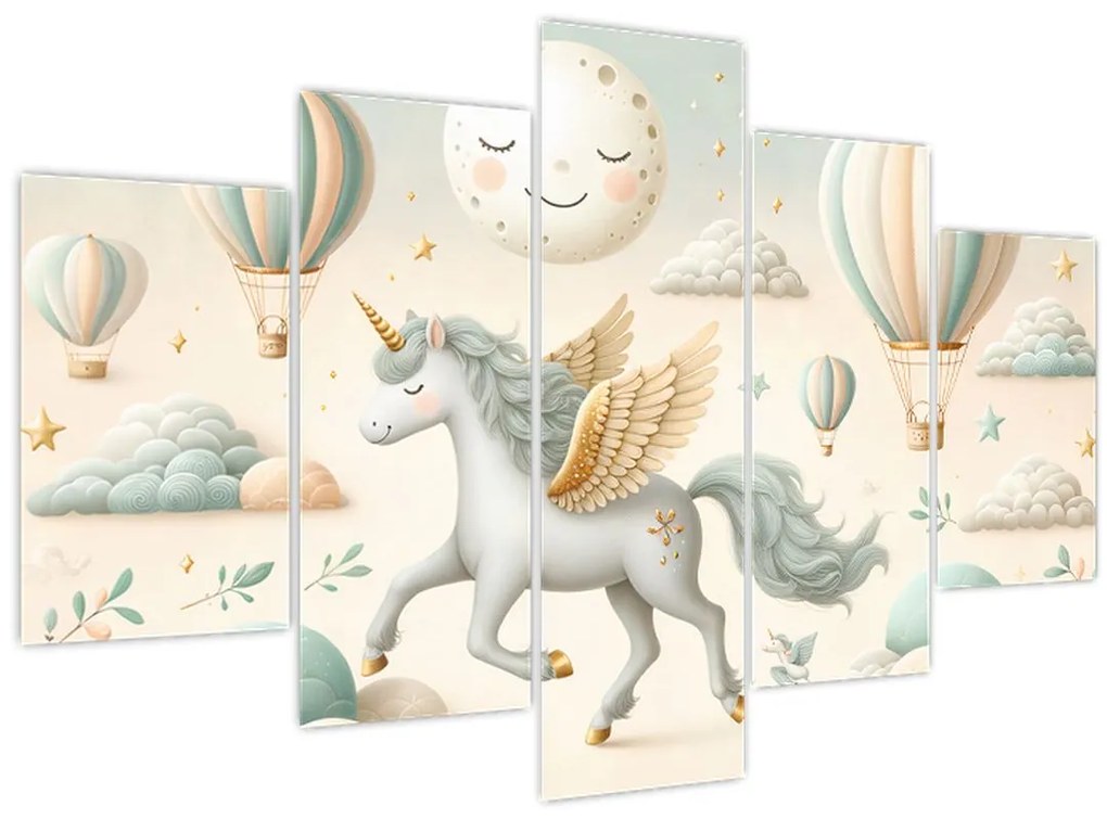 Tablou - Unicorn fericit (150x105 cm)