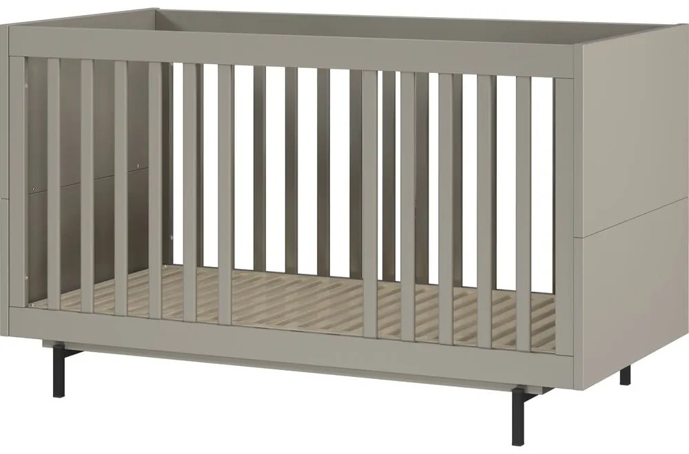 Pat pentru copii gri cu somieră 70x140 cm Tomino – Germania