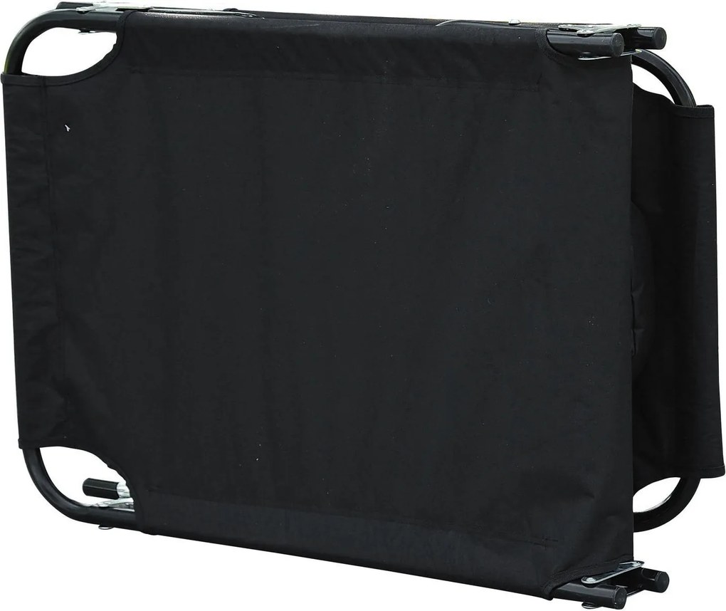 Sezlong cu decupaj Outsunny,190x56x28 cm, negru | Aosom Romania
