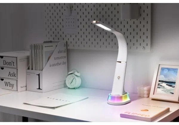 Immax 08974L - Lampă de birou LED RGB dimabilă CORELLA LED/7W/12/230V albă