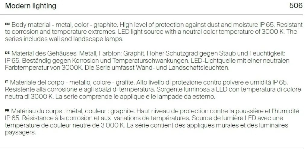 Stalp LED mic pentru iluminat exterior IP65 Wald grafit, H-40cm